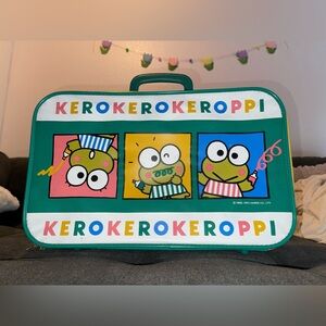 Vintage Kero kero keroppi Sanrio Extremely Rare Luggage Suitcase 1993